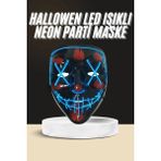 MCM Group Işıklı LED Maske Parti Eğlence Maskesi Hallowen Neon Maske
