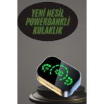 MCM Group Kablosuz Bluetooth Kulaklık Çift Telefon Destekli Powerbankli Dijital Göstergeli