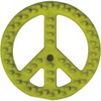 MCM Group Kedi Köpek Diş Temizleyici Kaşıyıcı Sert Silikon Tırtıklı Yüzeyli Pet Oyuncağı Peace Bone