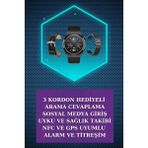 MCM Group Kulak Içi Kablosuz Bluetooth Kulaklık ve Nfc ve Gps Özellikli Akıllı Saat Alarm ve Titreşim