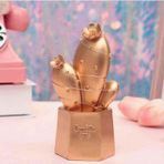 Mcm Group Led Işıklı Sevimli Kaktüs Dekoratif Masa Lambası Mini Biblo Gece Lambası Gold