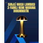 MCM Group Modern Tasarım Şarjlı Masa Lambası – 1800 Mah Batarya