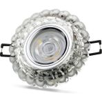 MCM Group Noas YL65 1667 Geras LED Çerçeveli 4000K Kristal Cam Spot Kasa - Priz ve Anahtar Için Uyumlu Çerçeve