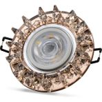 MCM Group Noas YL65 1687 Podos LED Çerçeveli 4000K Kristal Cam Spot Kasa - Priz ve Anahtar Için Uyumlu Çerçeve