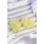 MCM Group Pirinç Sarı Renkli Flora Küpe - Lisinya