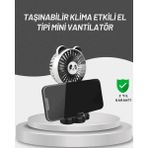 MCM Group Sessiz Çalışan USB Şarjlı Masaüstü Mini Vantilatör