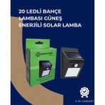MCM Group Solar Enerjili 20 LED Duvar Lambası | Hareket Sensörlü, Su Geçirmez, Kablo Gerektirmez