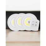 MCM Group Spot Lamba LED Işık 3'lü Uzaktan Kumandalı Pilli Yapışkanlı Kablosuz