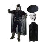 MCM Group V For Vendetta Maskesi Şapka Pelerin Seti