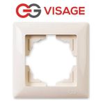 MCM Group Visage Krem Tekli Çerçeve - Priz ve Anahtar Için Uyumlu Çerçeve