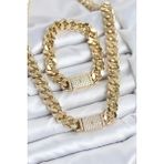 MCM Group Xuping Gurmet Gold Renk Kolye ve Bileklik Seti - Lisinya