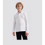 Mco Beyaz Uzun Kol Lacos Unısexokul T-Shirtü/üniforma - 01-Beyaz - 9 Yaş