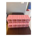 MCPOİ 20 Gözlü PEMBE Plastik Çekmeceli Organizer Kutu | Güzellik salonları, hobi ve endüstriyel kullanım.