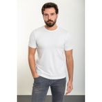 MCR Desenli Ekru Slim Fit Bisiklet Yaka Erkek T-Shirt