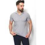 MCR Desenli Gri Renk Slim Fit Apaç Yaka Erkek T-Shirt - Ekru