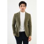 MCR Desenli Haki Slim Fit Torba Cep Mono Yaka Erkek Ceket - 48