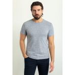 MCR Desenli Lacivert Renk Slim Fit Bisiklet Yaka Erkek T-Shirt - 2XL