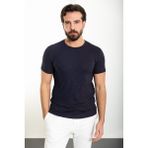 MCR Desenli Lacivert Slim Fit Bisiklet Yaka Erkek T-Shirt - 2XL