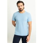Mcr Desenli Mavi Renk Slim Fit Bisiklet Yaka Erkek T-Shirt