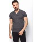 MCR Desenli Siyah Renk Slim Fit Apaç Yaka Erkek T-Shirt - 2XL