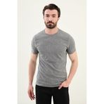 Mcr Desenli Slim Fit Bisiklet Yaka Erkek T-Shirt Antrasit - 36862.25Y
