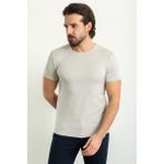 MCR Desenli Slim Fit Bisiklet Yaka Erkek T-Shirt - Bej - XL
