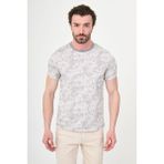 MCR Desenli Slim Fit Bisiklet Yaka Kısa Kol Erkek T-Shirt - Taş