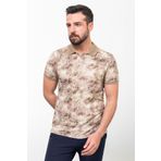 Mcr Desenli Slim Fit Polo Yaka Erkek T-Shirt Kahve - 36798.23Y