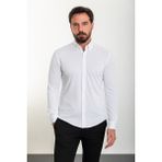 MCR Düz Beyaz Slim Fit Erkek Gömlek