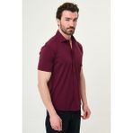 Mcr Düz Bordo Slim Fit Kısa Kollu Erkek Gömlek