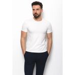 MCR Düz Ekru Rengi Super Slim Fit Bisiklet Yaka Basic Erkek T-Shirt - 2XL