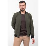 MCR Düz Haki Rengi Slim Fit Hakim Yaka Erkek Mont - 58
