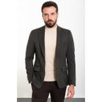 MCR Düz Haki Slim Fit Mono Yaka Erkek Ceket - 50