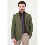 MCR Düz Haki Slim Fit Mono Yaka Erkek Ceket - 54