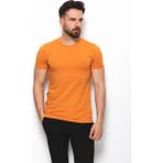 MCR Düz Kayısı Rengi Super Slim Fit Bisiklet Yaka Basic Erkek T-Shirt - 2XL