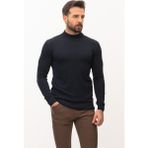MCR Düz Lacivert Renk Slim Fit Erkek Yarım Balıkçı Yaka Kazak