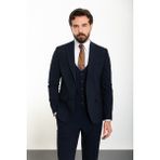 MCR Düz Lacivert Slim Fit Mono Yaka Klasik Erkek Takım Elbise - 56 - 6 Drop