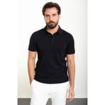 MCR Düz Lacivert Slim Fit Polo Yaka Erkek Triko T-Shirt - XL