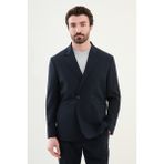 MCR Düz Oversize Mono Yaka Kruvaze Pileli Pantolonlu Erkek - 56 - Lacivert - 6 Drop