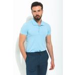 Mcr Düz Slim Fit Apaç Yaka Erkek T-shirt Mavi - 36713.22y
