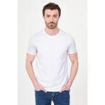 MCR Düz Slim Fit Bisiklet Yaka %100 Pamuk Kısa Kol Erkek T-Shirt - Beyaz - 2XL