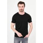 MCR Düz Slim Fit Bisiklet Yaka %100 Pamuk Kısa Kol Erkek T-Shirt - Siyah - 2XL