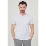 Mcr Düz Slim Fit Bisiklet Yaka Basic Erkek T-Shirt Beyaz - 36873.26Y