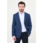 MCR Düz Slim Fit Mono Yaka Erkek Ceket - 50 - İndigo