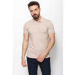 Mcr Düz Slim Fit Polo Yaka Basic Erkek T-shirt Bej - 36645.21y