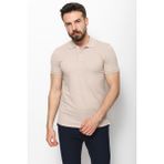 MCR Düz Slim Fit Polo Yaka Basic Erkek T-Shirt - Bej