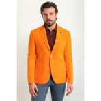 MCR Düz Slim Fit Torba Cep Mono Yaka Erkek Ceket - 46 - Oranj