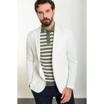 MCR Düz Slim Fit Torba Cep Mono Yaka Erkek Ceket - 52 - Ekru