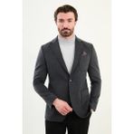 Mcr Düz Slim Fit Torba Cepli Mendil Detaylı Yün Erkek Ceket 44316 - Bej - 50