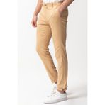 Mcr Düz Super Slim Fit Beli Lastikli İpli Erkek Pantolon Bej - 38044.22Y